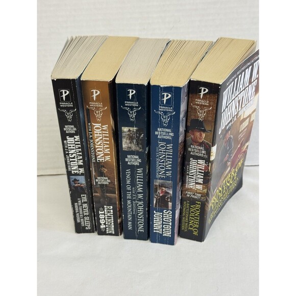 Book Lot Of 5 William W Johnstone Mountain Man  American West Series Paperback - Picture 3 of 7